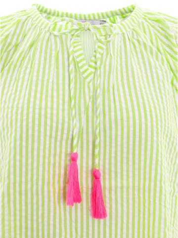 Bluzka "Neon Stripes" w kolorze zielonym