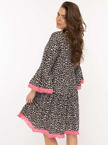 Jurk "Classic Leo" wit/zwart