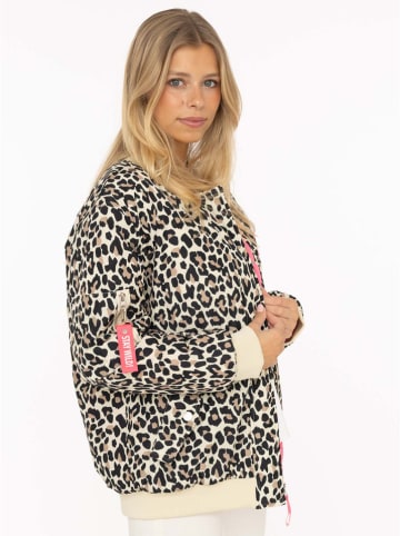 Blouson "Wild Heart" in Schwarz/ Creme/ Pink