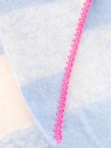 Dreieckstuch "Karo" in Hellblau - (L)76 x (B)68 cm