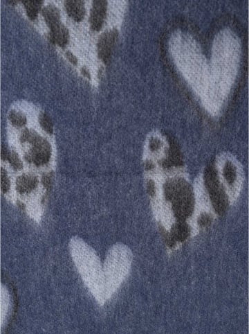 Szal "Heart Leo" w kolorze niebieskim - 220 x 40 cm