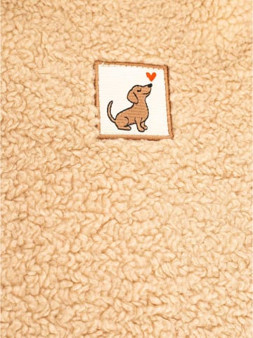 Shopper "Plüsch & Dackel" in Beige - (B)50 x (H)35 cm