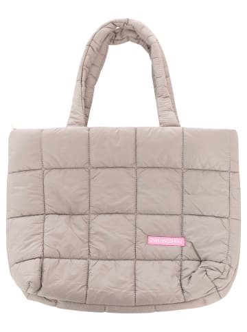 Shopper bag "Uni" w kolorze szarym - 48 x 36 cm