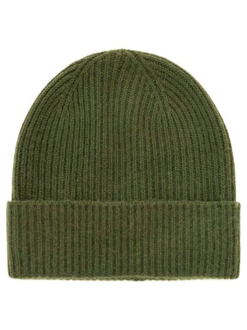 Kaszmirowa czapka w kolorze khaki