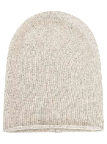 Kaschmir-Beanie in Hellgrau