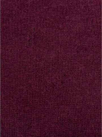 Kaschmir-Beanie in Bordeaux