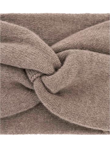 Kaschmir-Stirnband in Taupe