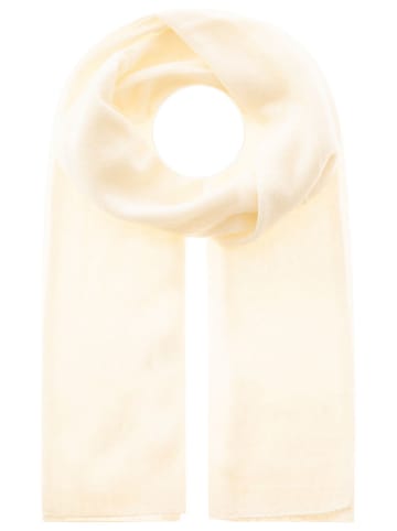 Kasjmieren sjaal crème - (L)180 x (B)30 cm
