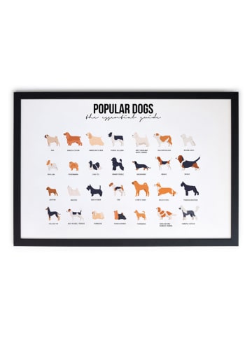 Gerahmter Kunstdruck "Dogs Guide" - (L)40 x (B)60 cm