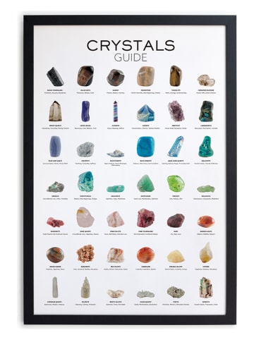 Gerahmter Kunstdruck "Crystals" - (B)40 x (H)60 cm