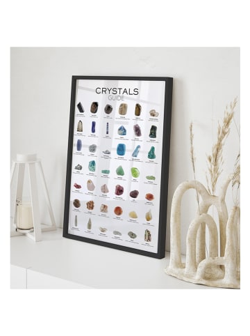 Gerahmter Kunstdruck "Crystals" - (B)40 x (H)60 cm