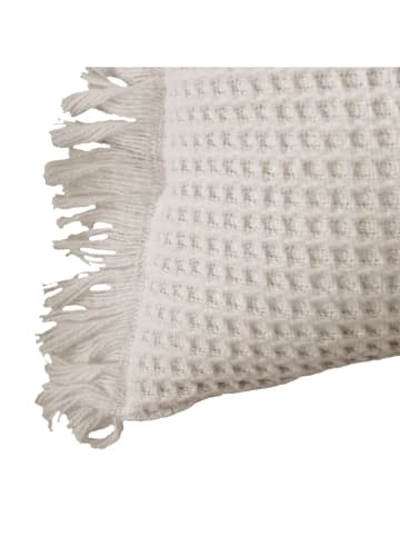 Kissen ''Waffle'' in Creme - (L)50 x (B)50 cm