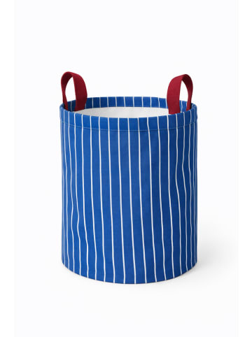 Wäschekorb "Margot" in Blau - (H)50 x Ø 40 cm