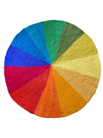 Schafwoll-Teppich "Jahreszeiten" - Ø 150 cm