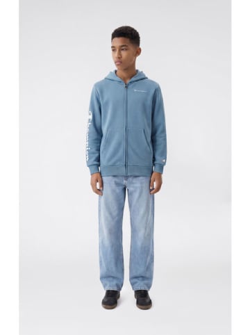 Sweatjacke in Hellblau