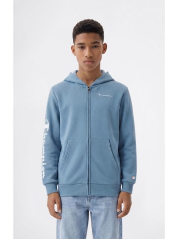 Sweatjacke in Hellblau