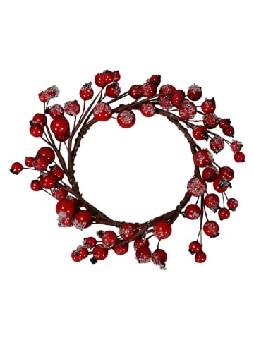 Dekokranz "Beeren" in Rot - Ø 10 cm