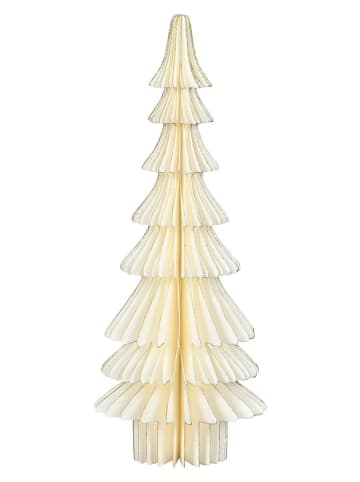 Dekoobjekt "Baum" in Creme/ Braun - (H)30 x Ø 12 cm 