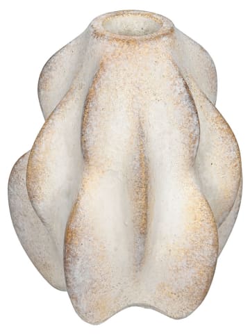 Świecznik w kolorze kremowym - wys. 12 cm