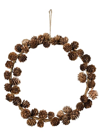 Decohangers "Zapfenkranz" lichtbruin - (B)26 x (H)26 cm
