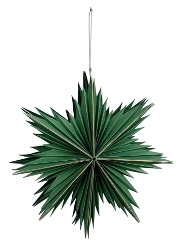 Zawieszka dekoracyjna "Snowflake" w kolorze zielonym - 30 x 30 cm