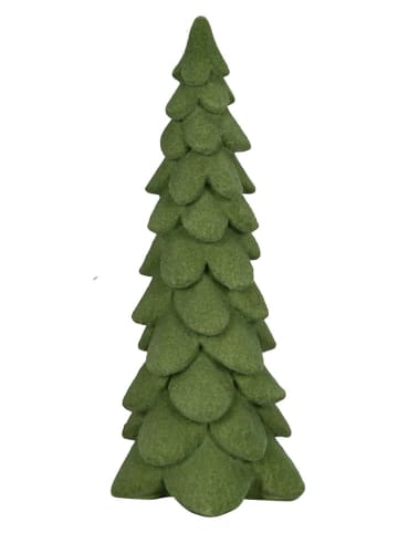 Dekoracja "Tree" w kolorze zielonym - wys. 20 x Ø 8 cm