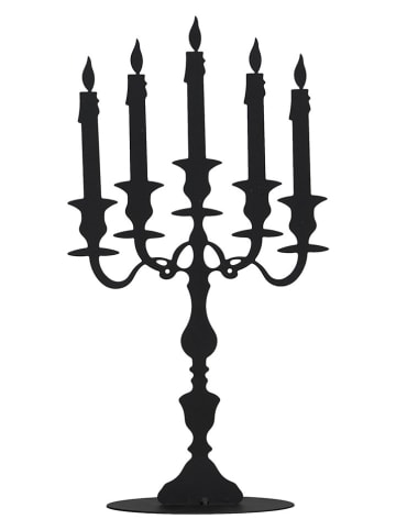 Decoratief object "Kerzenleuchter" zwart - (B)16 x (H)30 cm
