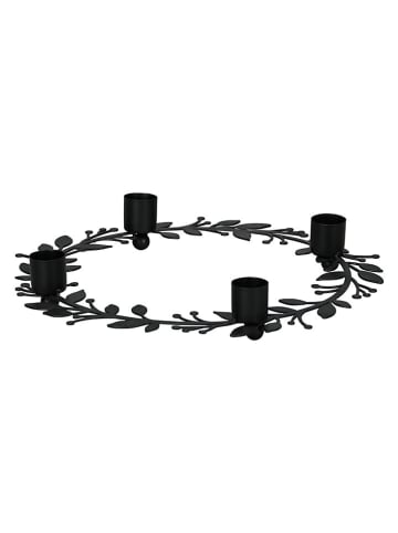 Kaarshouder zwart - (H)4 x Ø 25 cm