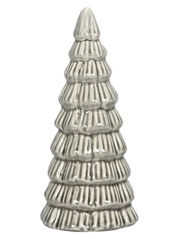 Decoratief object "Baum" grijs - (H)17 x Ø 8 cm