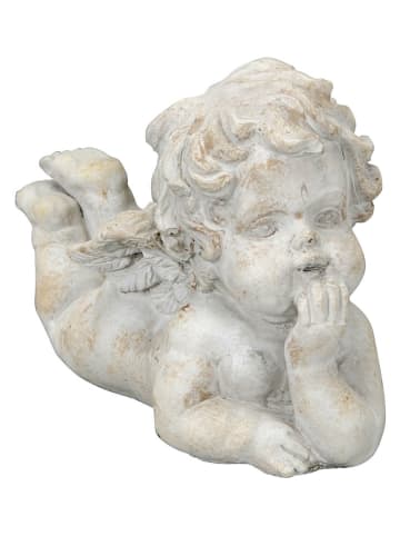 Decoratief figuur "Engel" crème - (H)12 cm