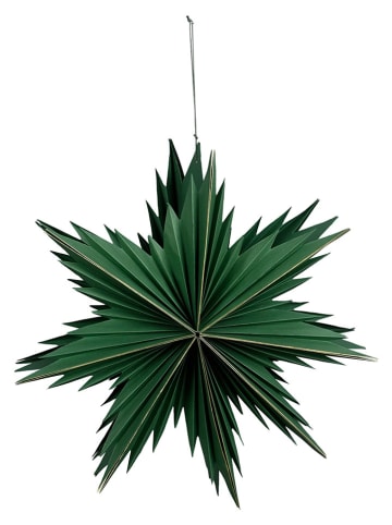 Decohangers "Schneeflocke" groen - (B)40 x (H)40 cm