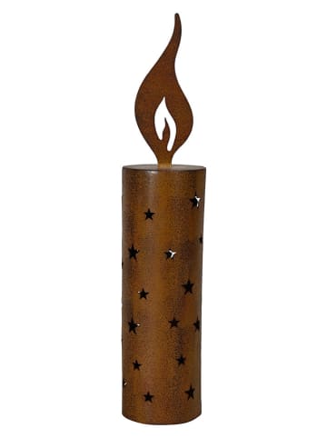 Dekoracja "Candle" w kolorze ciemnobrązowym - wys. 43 cm