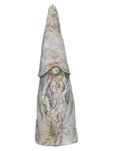 Figurka dekoracyjna "Snowman" w kolorze szaro-brązowym - wys. 39 cm