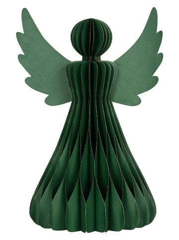 Dekoracja "Angel" w kolorze złoto-zielonym - wys. 60 cm