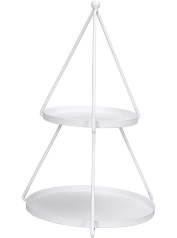 Etagère "Boom" wit - (H)34 x Ø 23 cm