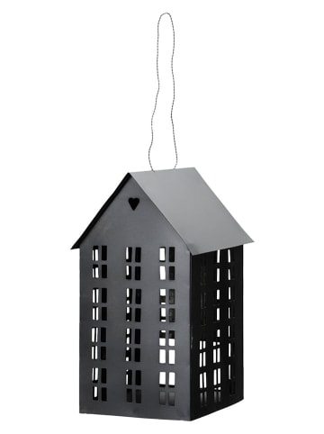Windlicht "Haus" zwart - (B)13,5 x (H)20 cm
