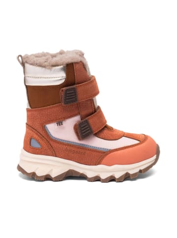 Winterstiefel ''Eddie'' in Hellbraun/ Weiß