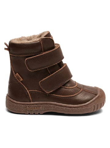 Leder-Winterboots in Braun