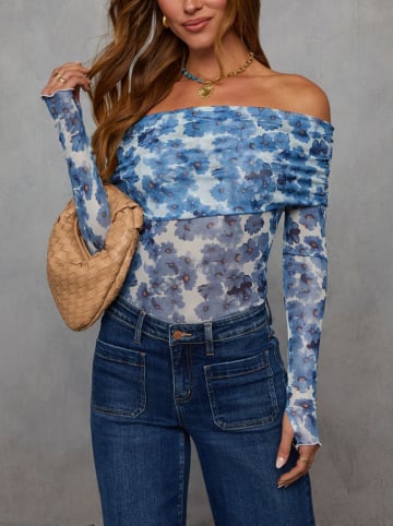 Blouse blauw
