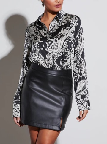 Hemd in Schwarz/ Creme