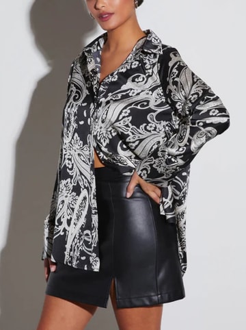 Hemd in Schwarz/ Creme