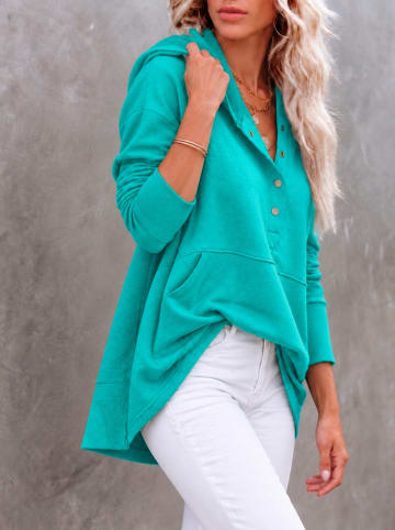 Bluza w kolorze turkusowym