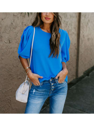 Blouse blauw