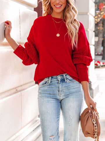 Sweter w kolorze czerwonym