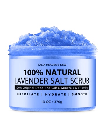Körperpeeling "100% Natural Lavender Salt", 370 g