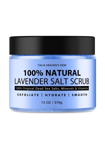 Peeling do ciała "100% Natural Lavender Salt" - 370 g