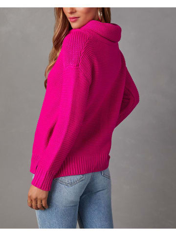 Rollkragenpullover in Pink