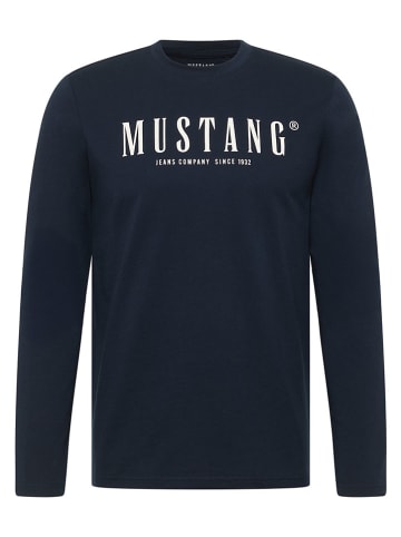 Mustang Longsleeve in Dunkelblau