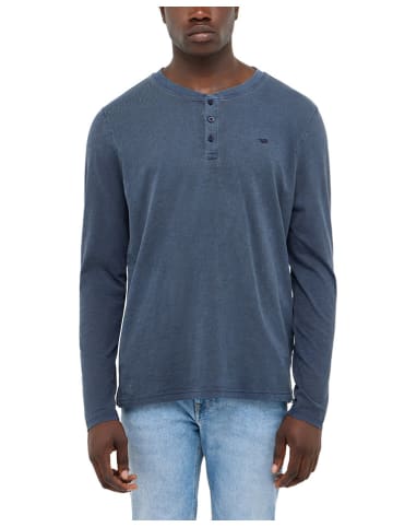 Mustang Longsleeve in Blaugrau