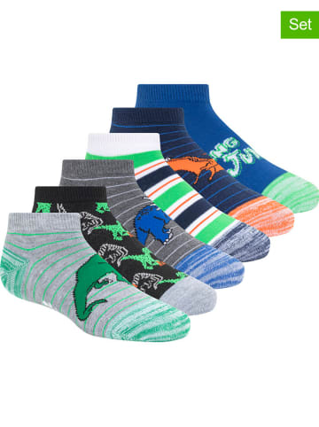 6er-Set: Socken in Blau/ Grau/ Weiß